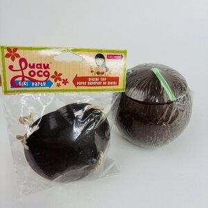 Summer Luau Party Coconut Top Bikini Bra Hawaiian Costume and Coconut Cup New